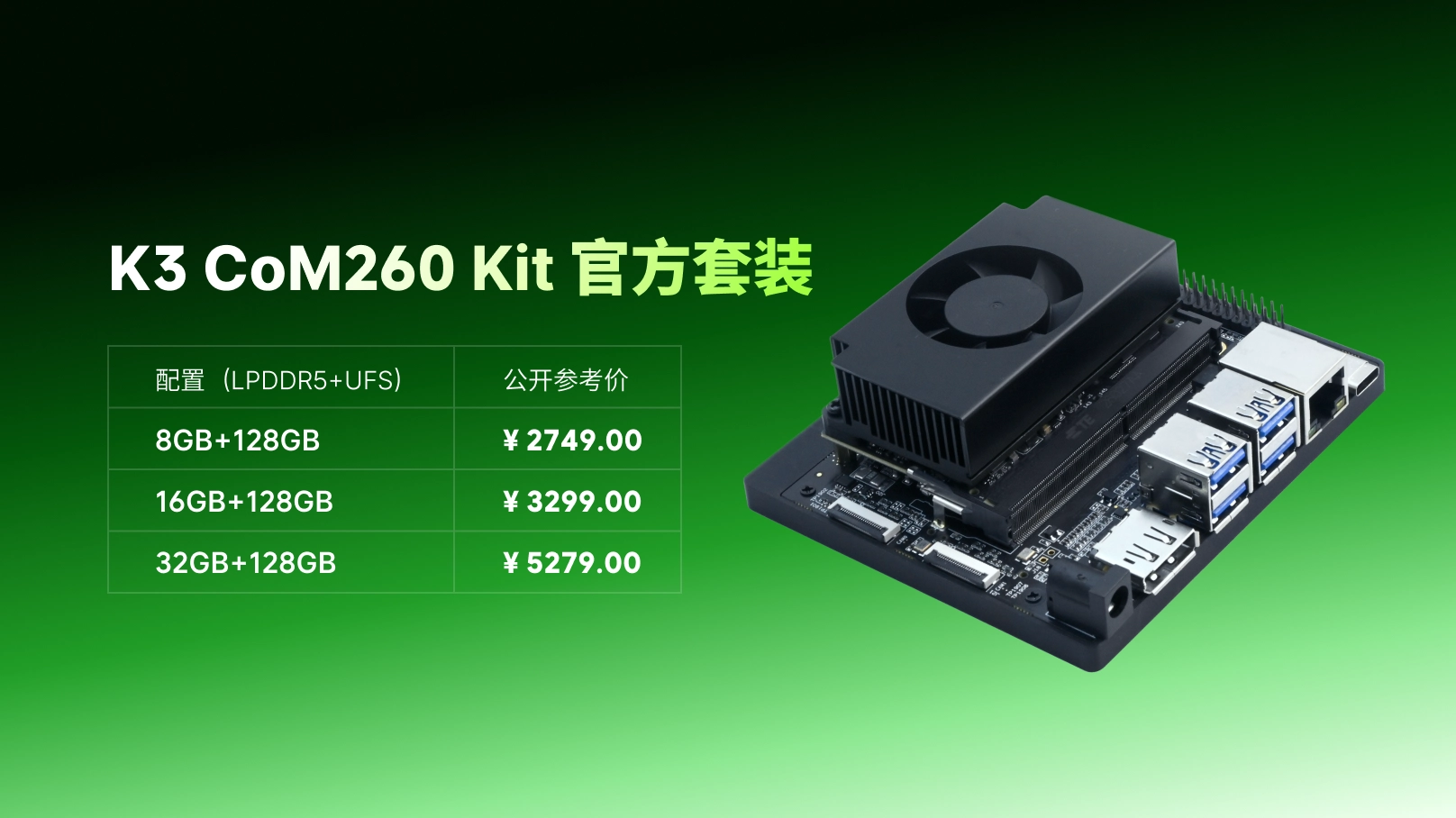 K3 CoM260 Kit 视图1
