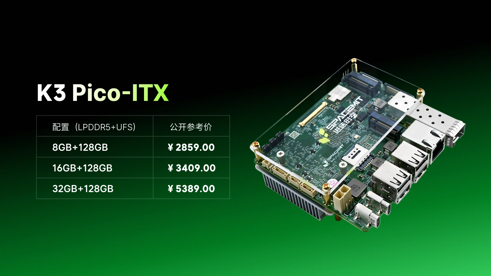K3 Pico-ITX 主视图